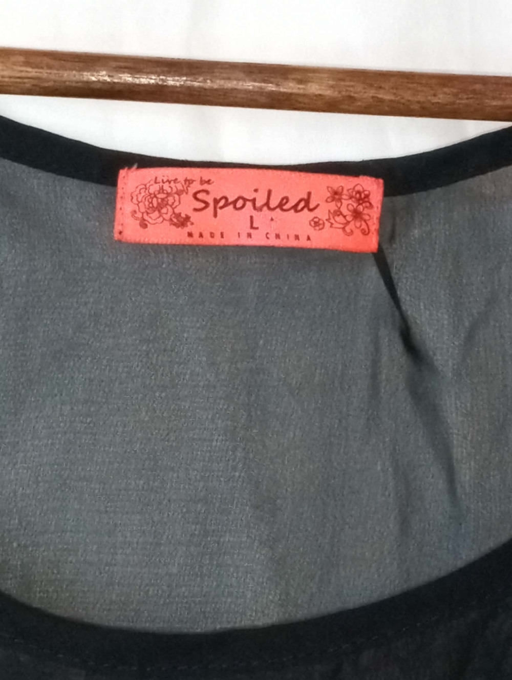 Spoiled Black Sheer Ruffle Camisole Tank Top Baddie Goth Y2K Vintage Retro Sexy - Picture 3 of 3